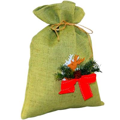 Детский новогодний подарок в мешочке весом 900 грамм